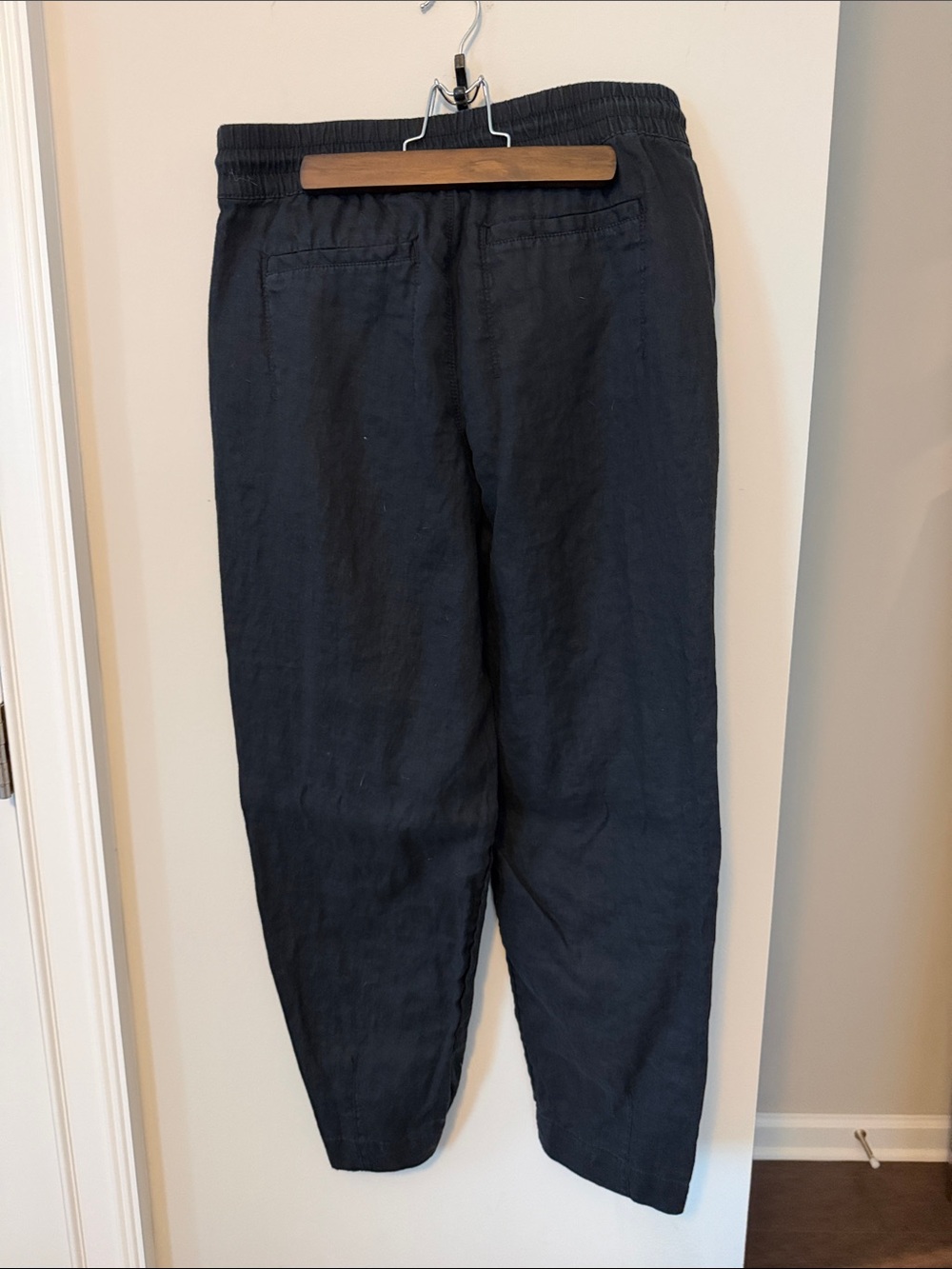 Athleta Black Relaxed Drawstring Track Joggers - Picture 2 of 2